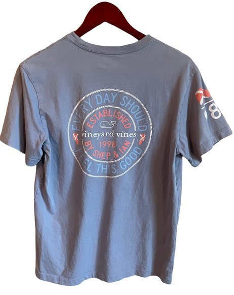 Vineyard Vine Womens Short Sleeve TShirt  Gray Cotton SZ XS - Picture 2 of 8